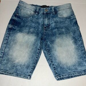 Southpole Shorts Men's Jean Slim 30 Acid Wash Denin 90s Hip Hop Distressed Light